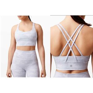 Lulu Energy Bra Long Line *Medium Support, B-D Cup-Incognito Camo Alpine